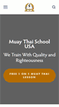 Mobile Screenshot of muaythaischoolusa.com